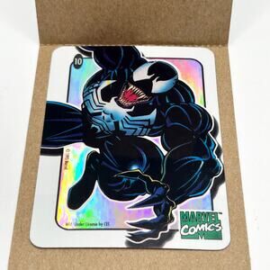 VTG VENOM #10 1995 Spider-Man CEL Vending Machine PRISM Sticker RARE Variation 1